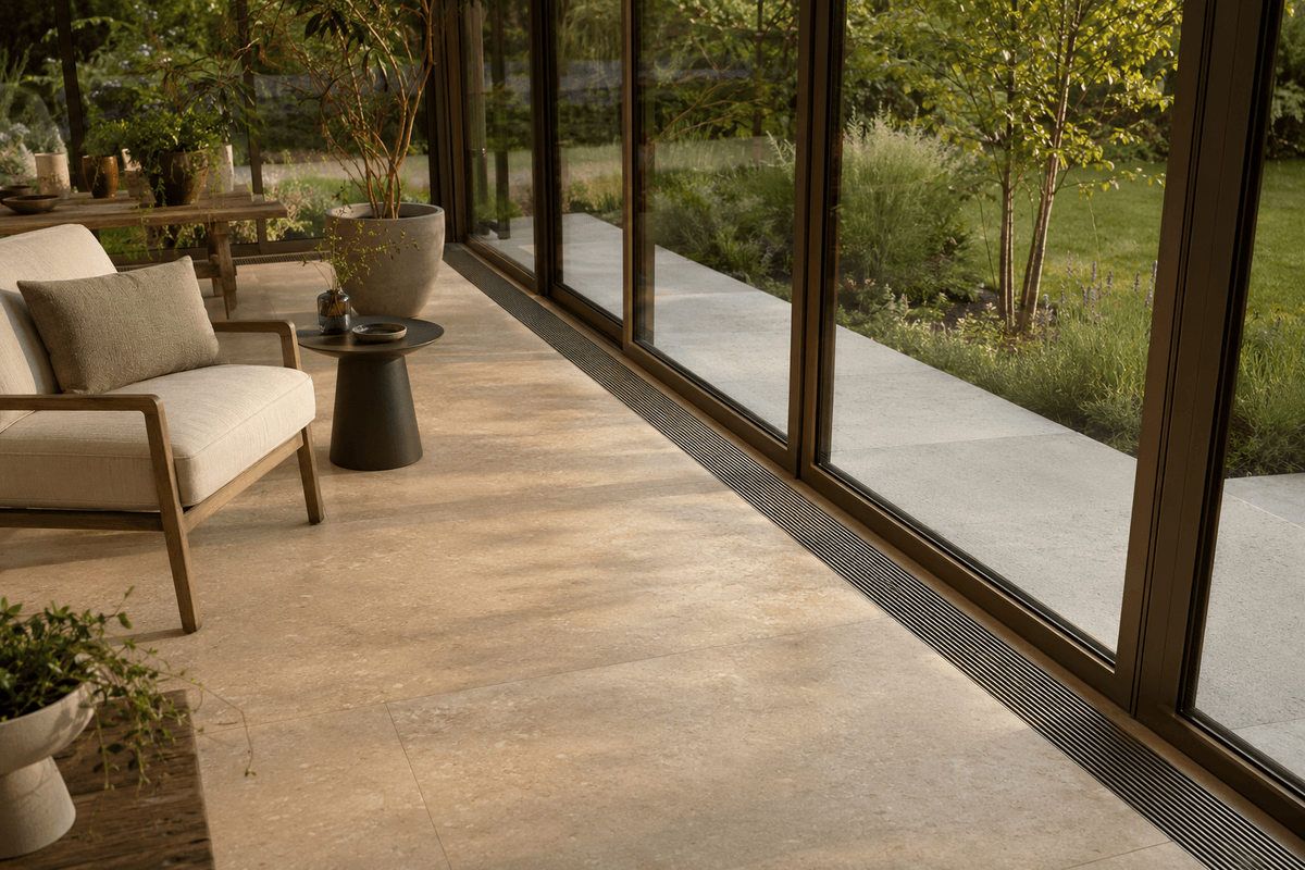 Wintergarten Modern im Sommer